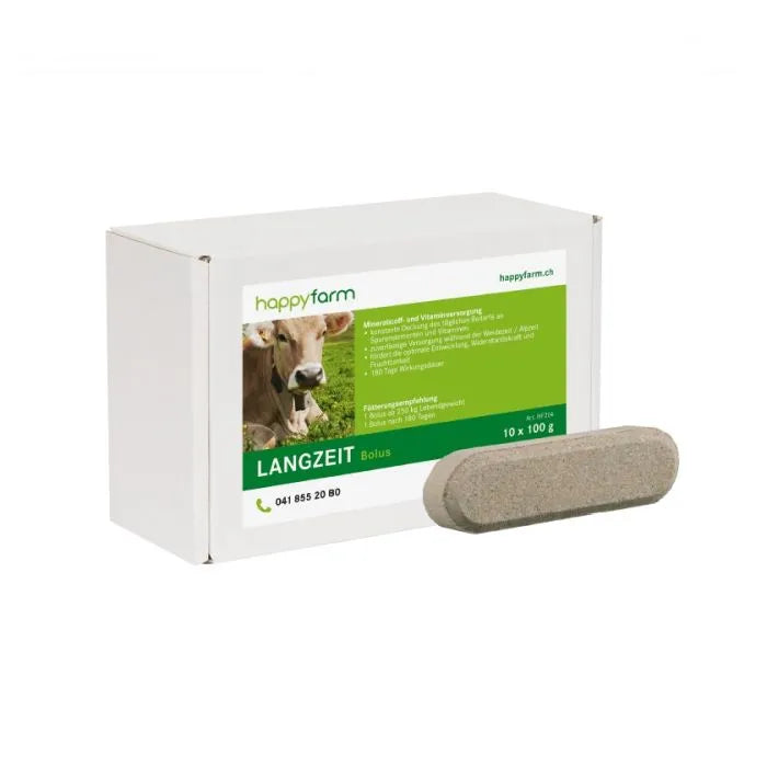 Verpackung von HappyFarm Langzeit Bolus