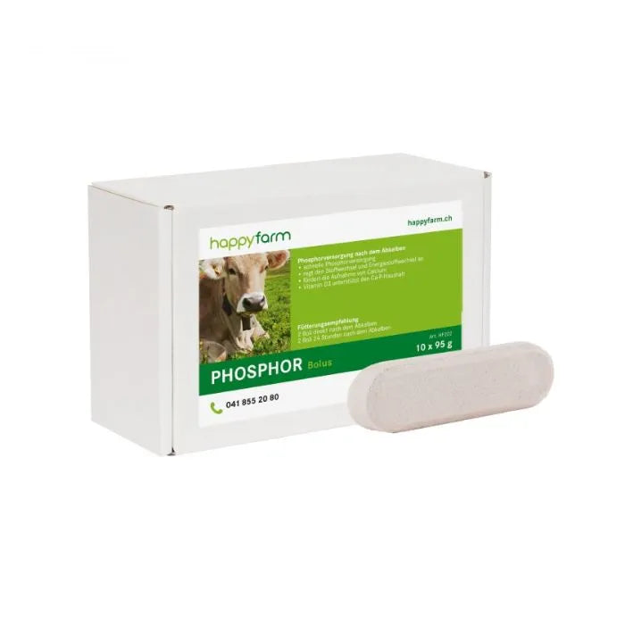 Phosphor Bolus HappyFarm® für Milchkühe rund ums Abkalben